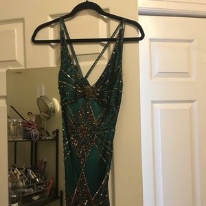 Sue Wong silk beaded gown!!